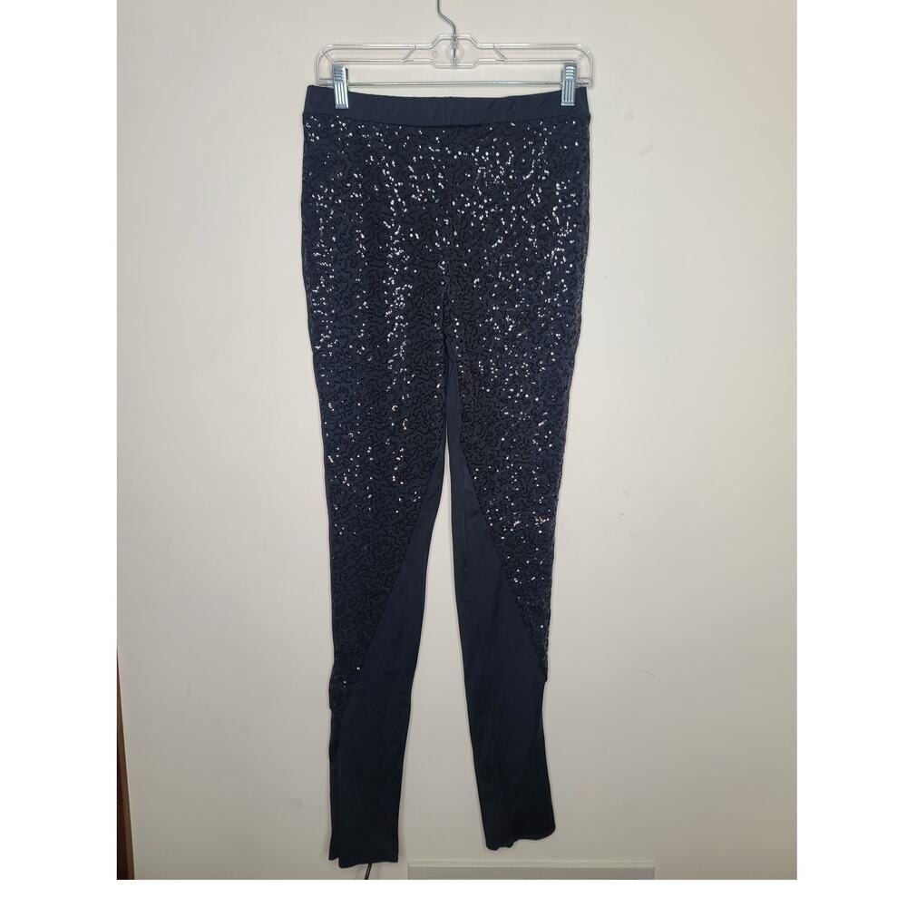 Weissman Dance black sequin sparkle leggings pants - xl